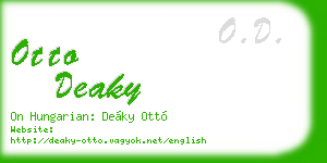 otto deaky business card
