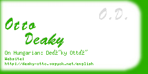 otto deaky business card